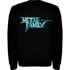 Hoodie Metal Family color negro